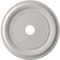Ekena Millwork Traditional PVC Medallion (Canopies up to 13 1/2"), 22"OD x 3 1/2"ID x 1 1/2"P, Satin Blossom White CMP22TRGBW - alternate 1